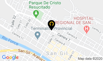 Mapa de Muebles Vicvar en San Gil