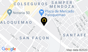 Mapa de Mueblimaquinas Ltda. en Bogotá D.C