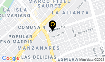 Mapa de Muelle Repuestos en Cali