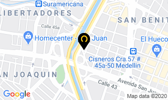Mapa de Muelles Y Miscelaneas en Medellín