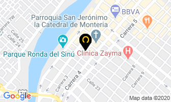 Mapa de Mujer Sana Dinaysa en Montería