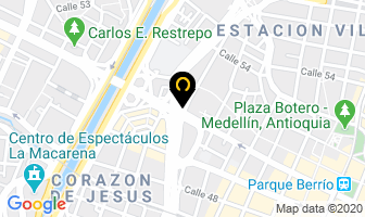 Mapa de Multicerámicas San Benito en Medellín