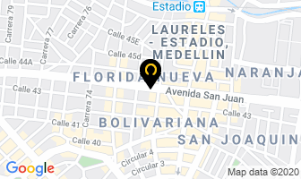 Mapa de Multideco en Medellín
