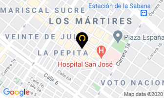 Mapa de Multirelojes en Bogotá D.C