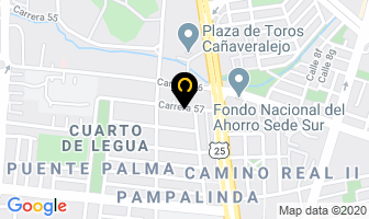 Mapa de Multitintas Y Recargas en Cali
