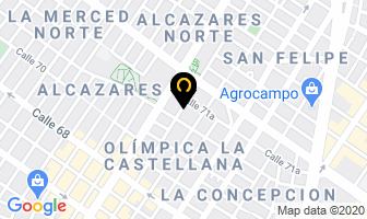 Mapa de Mundo Blanco en Bogotá D.C