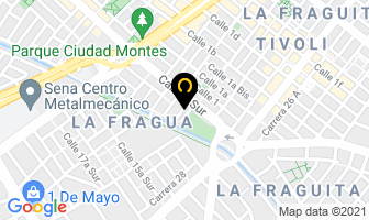 Mapa de Muros Y Cielorasos Ltda. en Bogotá D.C