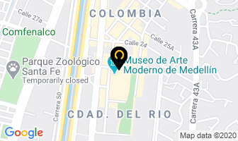 Mapa de Museo De Arte Moderno en Medellín