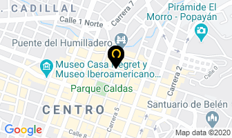 Mapa de Museo Nacional Guillermo Valencia en Popayán