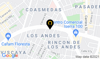 Mapa de Nac Seguridad Empresarial en Bogotá D.C