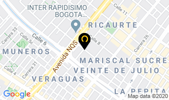 Mapa de Nacional De Cortes Ltda en Bogotá D.C