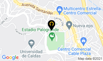 Mapa de Nacional De Mudanzas en Manizales