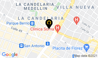 Mapa de Natural Estetic en Medellín