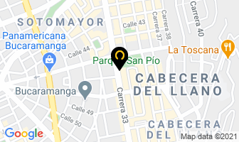 Mapa de Natural Vid en Bucaramanga