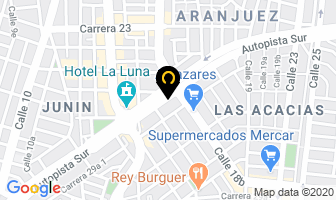 Mapa de Negociemos Autopartes en Cali