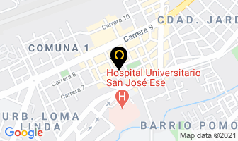 Mapa de Neonatología Del Cauca Ltda. en Popayán