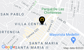 Mapa de Newton en Medellín