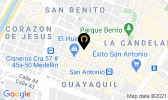 Mapa de Nitro Games en Medellín