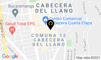 Mapa de No Más Dieta en Bucaramanga