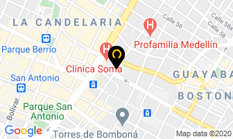 Mapa de Nora Botero en Medellín