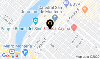 Mapa de Notaría Primera De Montería en Montería
