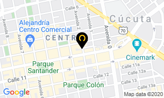 Mapa de Notaria Segunda en Cúcuta