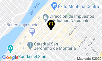 Mapa de Nova Juridica en Montería