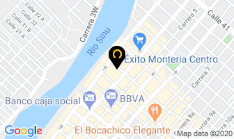Mapa de Novia Actual Boutique en Montería