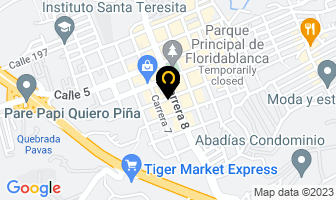 Mapa de Ntero en Floridablanca