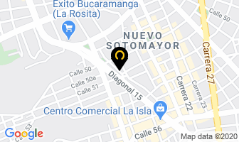 Mapa de Nucle Art en Bucaramanga