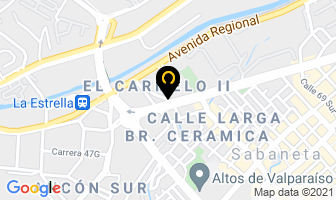 Mapa de Nuestro Pastel en Medellín