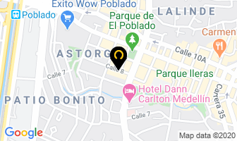 Mapa de Nuez Moscada en Medellín