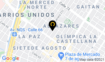 Mapa de O.c.r. De Colombia Ltda. en Bogotá D.C