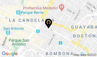 Mapa de Odes en Medellín