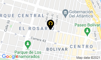 Mapa de Odonto Advance en Barranquilla