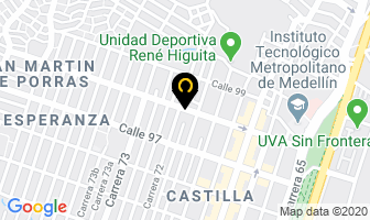 Mapa de Odonto Estetic Center en Medellín
