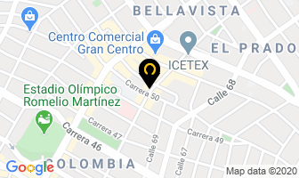 Mapa de Odonto Esthetic en Barranquilla