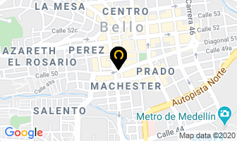 Mapa de Odontologia Celio Arroyave en Bello