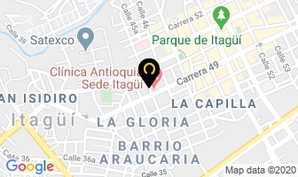 Mapa de Odontología General Y Estética en Itaguí