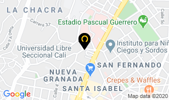 Mapa de Odontólogia Salud Express en Cali