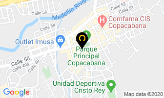 Mapa de Odontonorte en Copacabana
