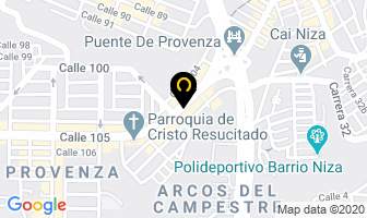 Mapa de Odontoprovenza en Bucaramanga