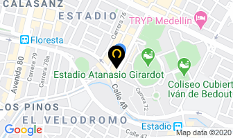 Mapa de Odontoser en Medellín