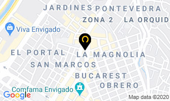 Mapa de Odontoservicio en Envigado