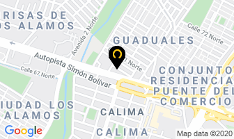 Mapa de Odontosocial 24 Horas en Cali