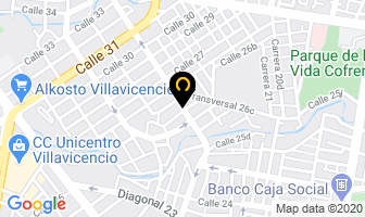 Mapa de Offiespacios Arvar en Villavicencio