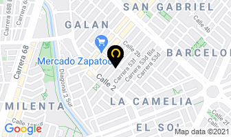 Mapa de Oficial Tenis De Mesa Ltda. en Bogotá D.C