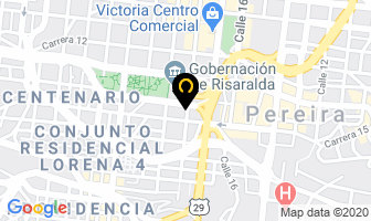 Mapa de Oficinas & Modulares Ltda en Pereira