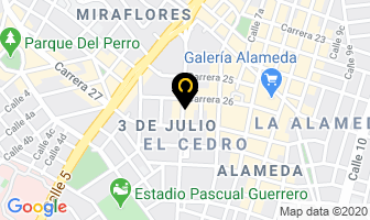 Mapa de Oficinas Cruz Quintero en Cali