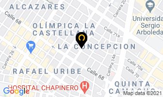 Mapa de Oficinas De Colombia Ltda. en Bogotá D.C